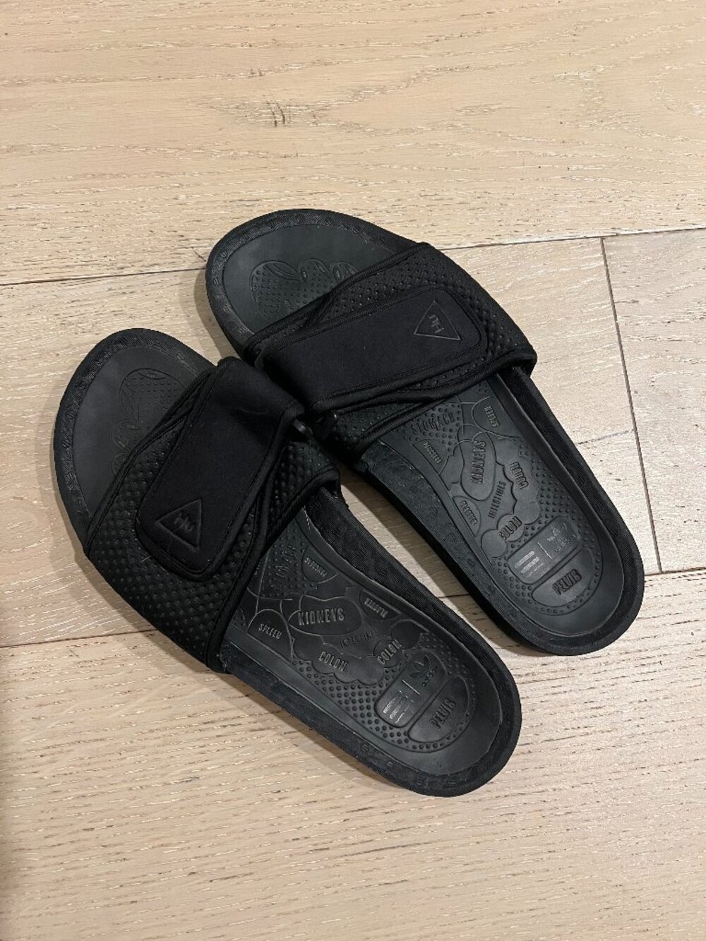 Adidas Pharrell X Boost Slides Triple Black